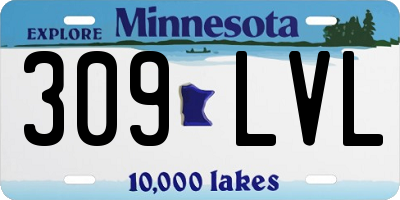 MN license plate 309LVL