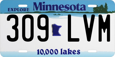 MN license plate 309LVM