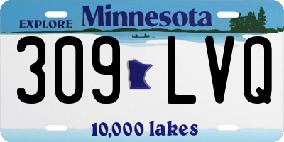 MN license plate 309LVQ