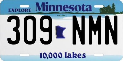 MN license plate 309NMN