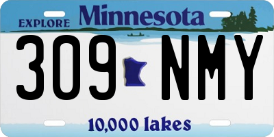 MN license plate 309NMY