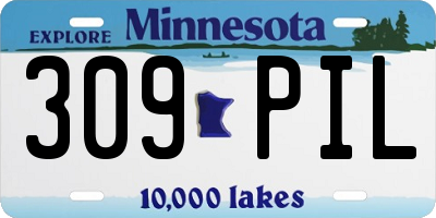MN license plate 309PIL