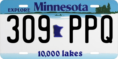 MN license plate 309PPQ