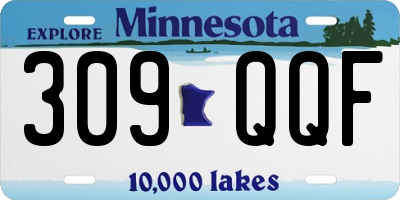 MN license plate 309QQF