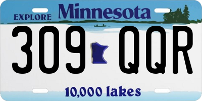 MN license plate 309QQR