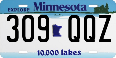 MN license plate 309QQZ