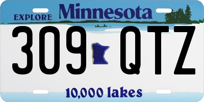 MN license plate 309QTZ