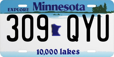 MN license plate 309QYU