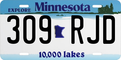 MN license plate 309RJD