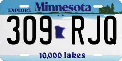 MN license plate 309RJQ