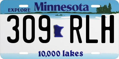 MN license plate 309RLH