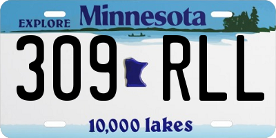 MN license plate 309RLL