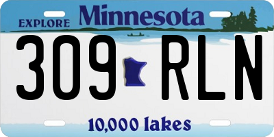 MN license plate 309RLN