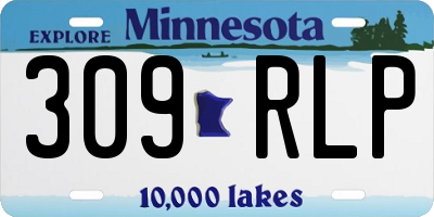 MN license plate 309RLP