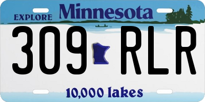 MN license plate 309RLR
