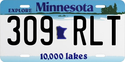 MN license plate 309RLT