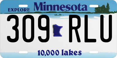 MN license plate 309RLU