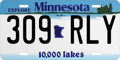 MN license plate 309RLY