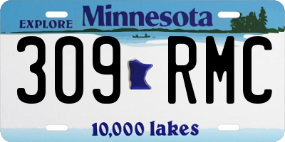 MN license plate 309RMC