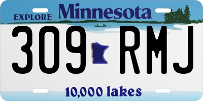 MN license plate 309RMJ