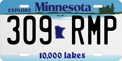 MN license plate 309RMP
