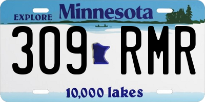 MN license plate 309RMR