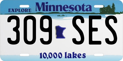 MN license plate 309SES