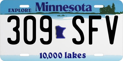 MN license plate 309SFV