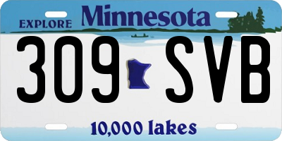 MN license plate 309SVB