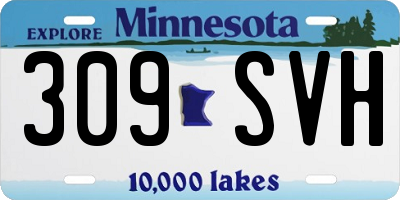 MN license plate 309SVH