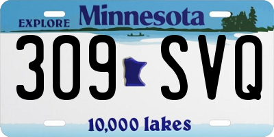 MN license plate 309SVQ