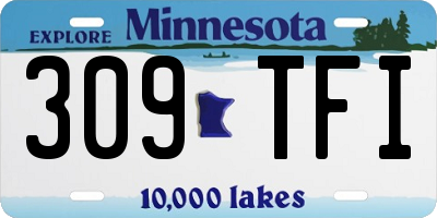 MN license plate 309TFI