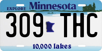 MN license plate 309THC