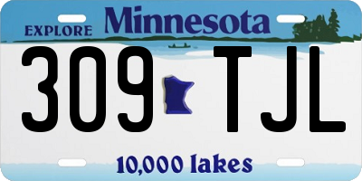 MN license plate 309TJL