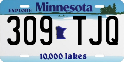 MN license plate 309TJQ