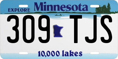 MN license plate 309TJS