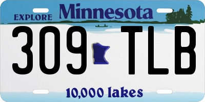 MN license plate 309TLB