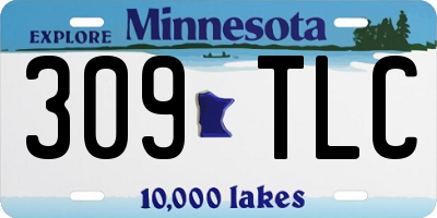 MN license plate 309TLC