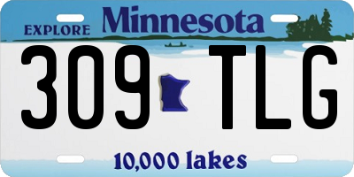 MN license plate 309TLG