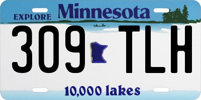 MN license plate 309TLH