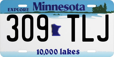 MN license plate 309TLJ