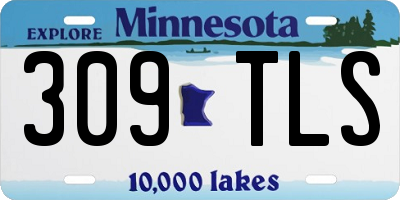 MN license plate 309TLS