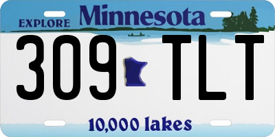 MN license plate 309TLT
