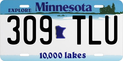 MN license plate 309TLU