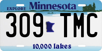 MN license plate 309TMC