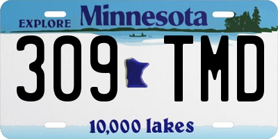 MN license plate 309TMD