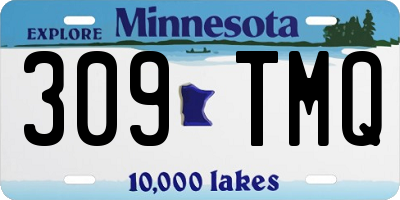 MN license plate 309TMQ