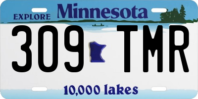 MN license plate 309TMR
