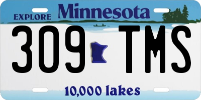MN license plate 309TMS