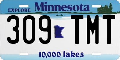 MN license plate 309TMT